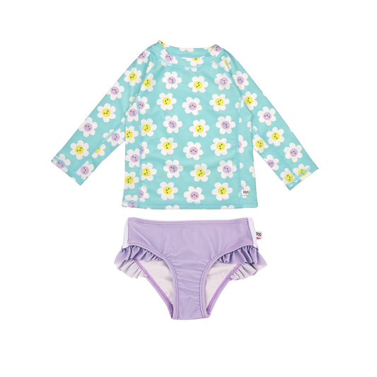 ZOOCCHINI - Rashguard Swim Top + Bikini Bottom Set