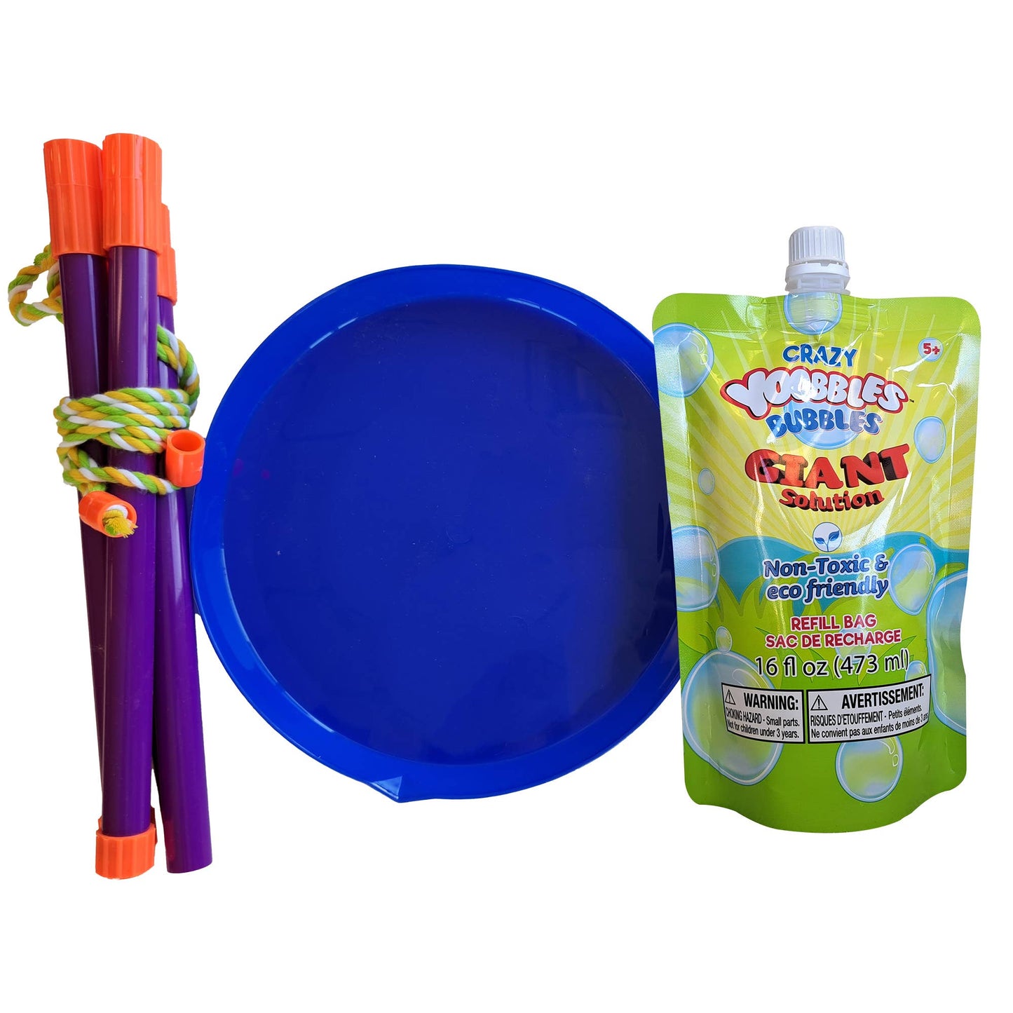 Wishbone Products - Giant Bubble Wand Kit with 16oz solution