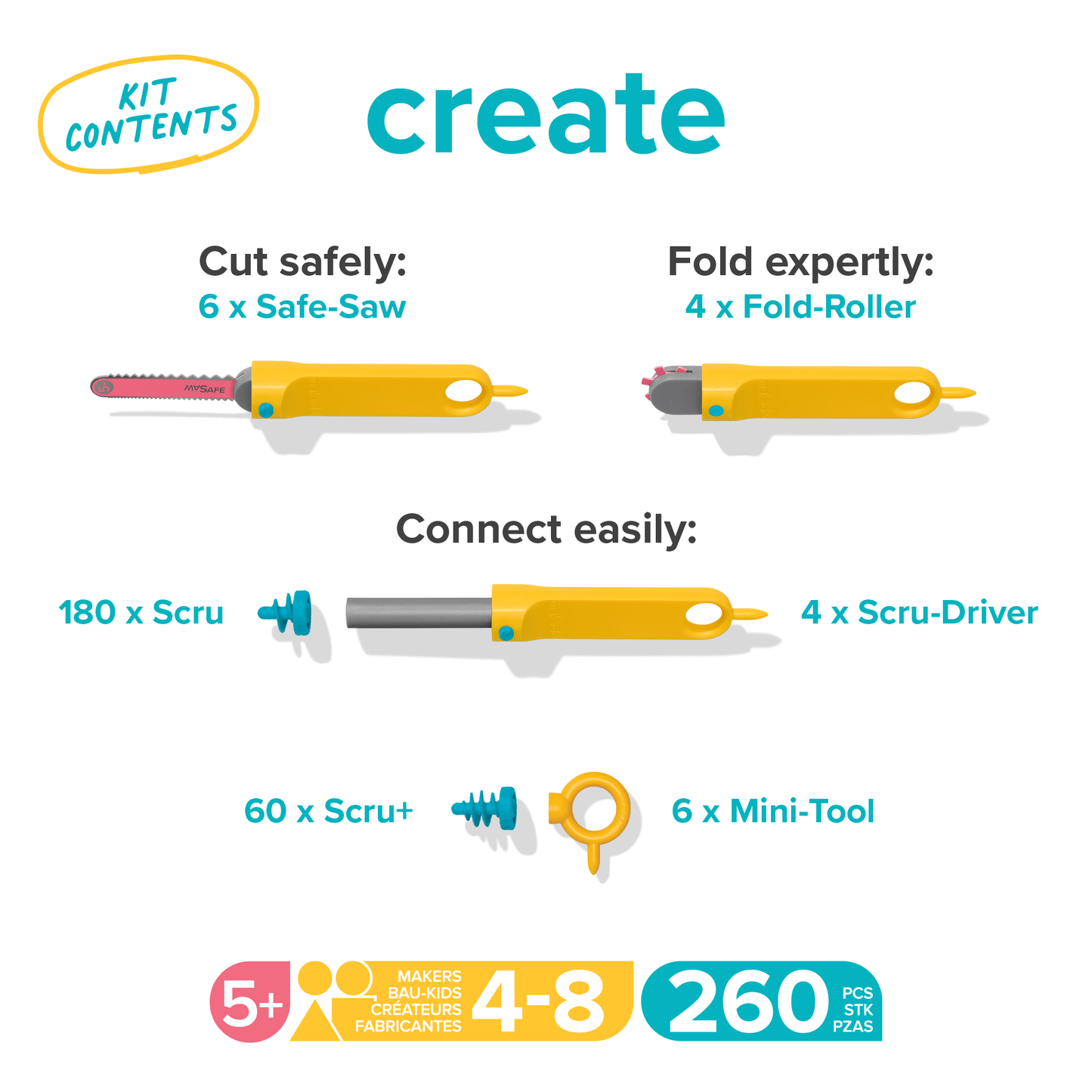 Makedo Create Cardboard Construction Kit