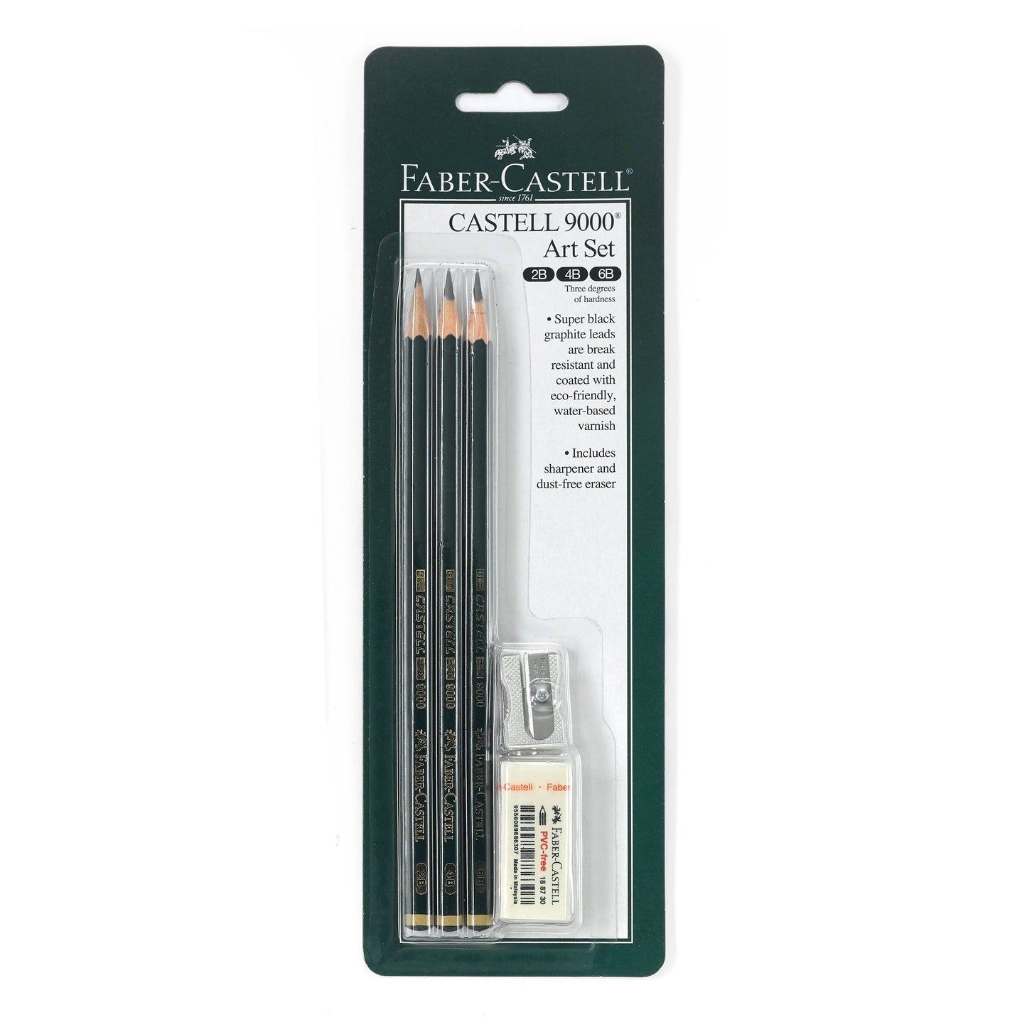Faber-Castell / Creativity for Kids - Castell 9000 Graphite Pencils, Art Set 2B, 4B, 6B Pencils