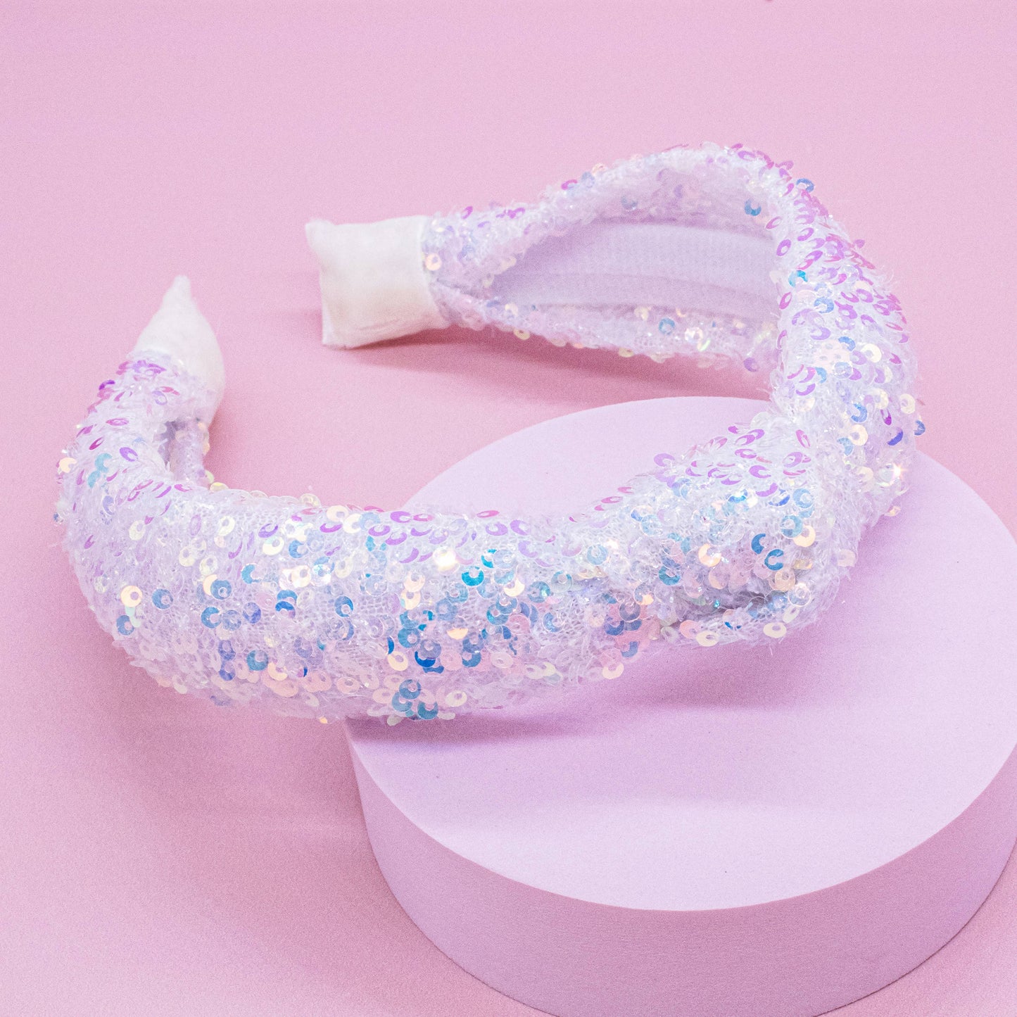 Frog Sac - Kids Knot Headband - Sequin Knotted Hair Band Accessories