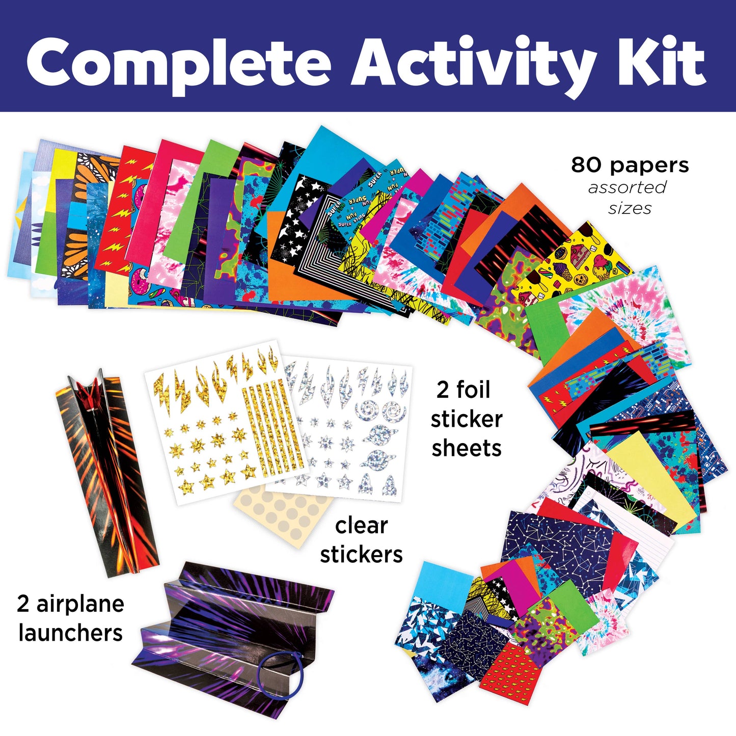 Faber-Castell / Creativity for Kids - Stunt Squadron Paper Airplane Craft Kit for Kids