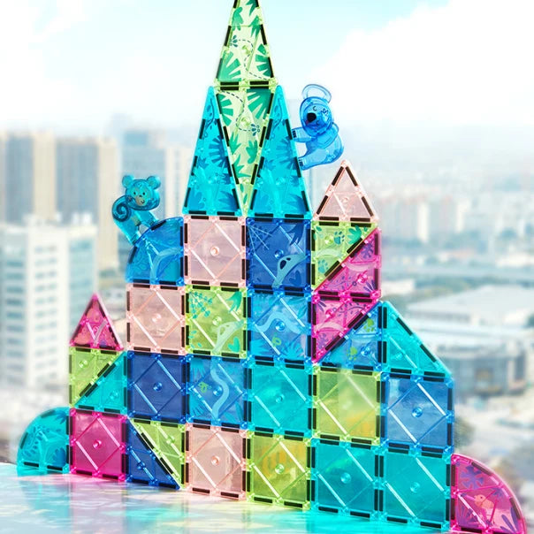 Mideer Colourful Magnetic Tiles: Wonderful Forest 40 Pieces