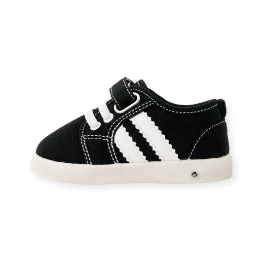 Wee Squeak Andy Black Tennis Shoes