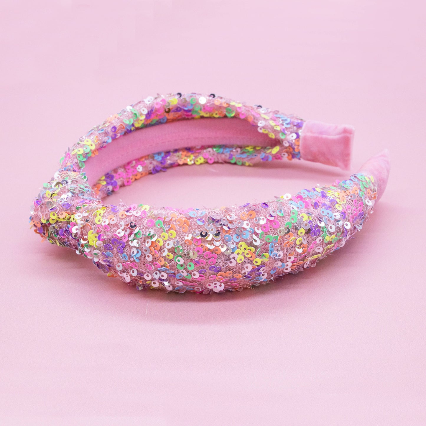 Frog Sac - Kids Knot Headband - Sequin Knotted Hair Band Accessories