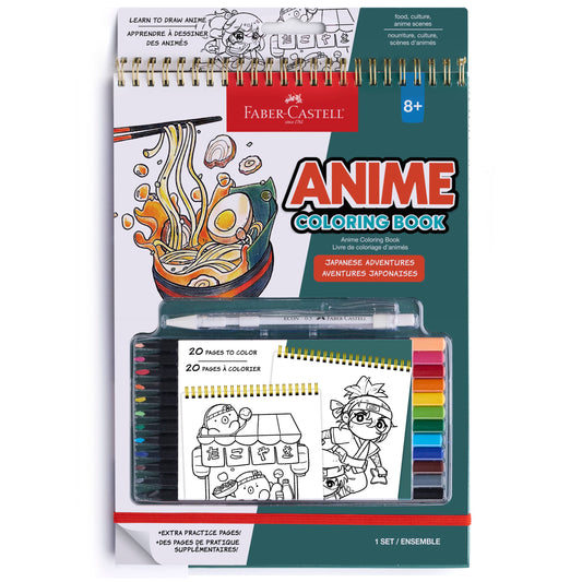 Faber-Castell / Creativity for Kids - Anime Drawing - Japanese Adventures Edition Coloring Book