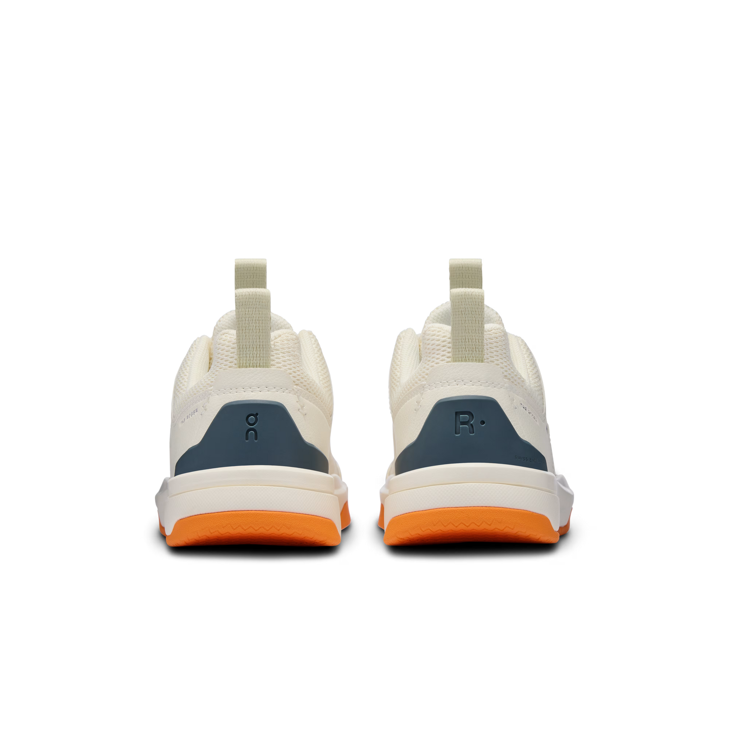 On The Roger Kids Lifestyle Shoe - Ivory | Orange