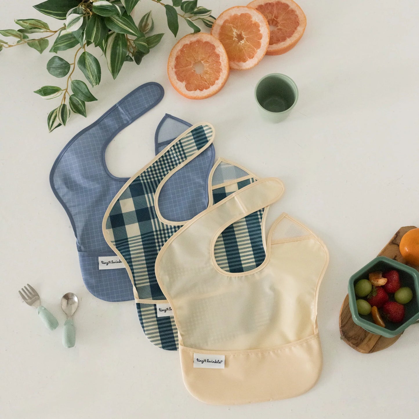 Tiny Twinkle - Mess-Proof Easy Bib 3 Pack