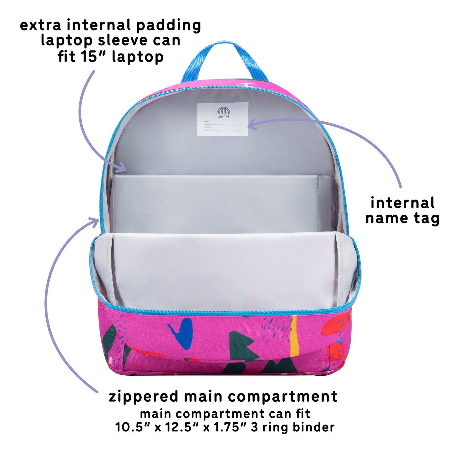 uninni - Ethan Backpack - Spring Rain