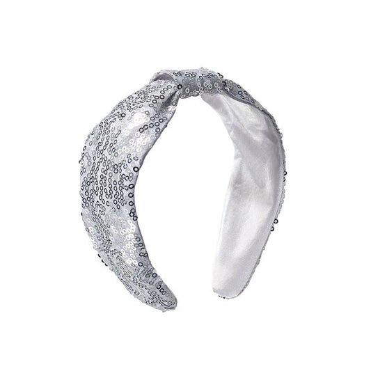 Rockahula Silver Sequin Knotted Headband
