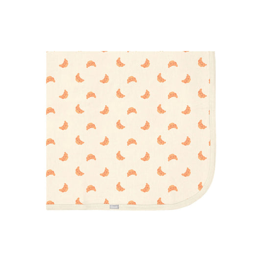 Coccoli Modal Swaddle Blanket - Croissant Print - One Size