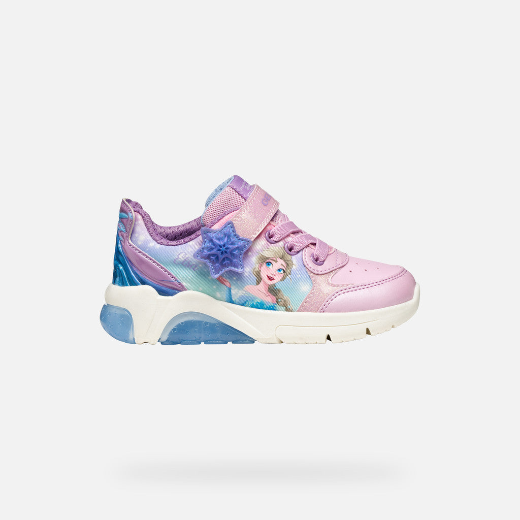 Geox Fadinlight Girl's Sneakers Disney Frozen Elsa - Pink