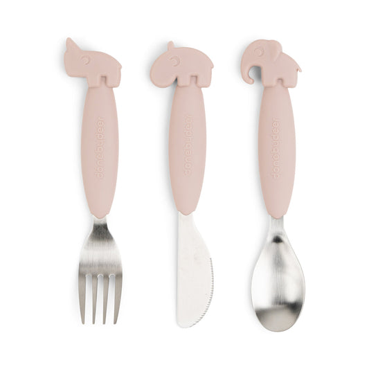 Done by Deer Easy-Grip Cutlery Set Deer Friends