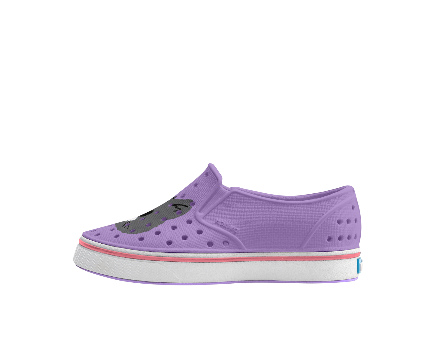 Native Shoes Miles Kids' Block Print Slip-On - Wide Fit