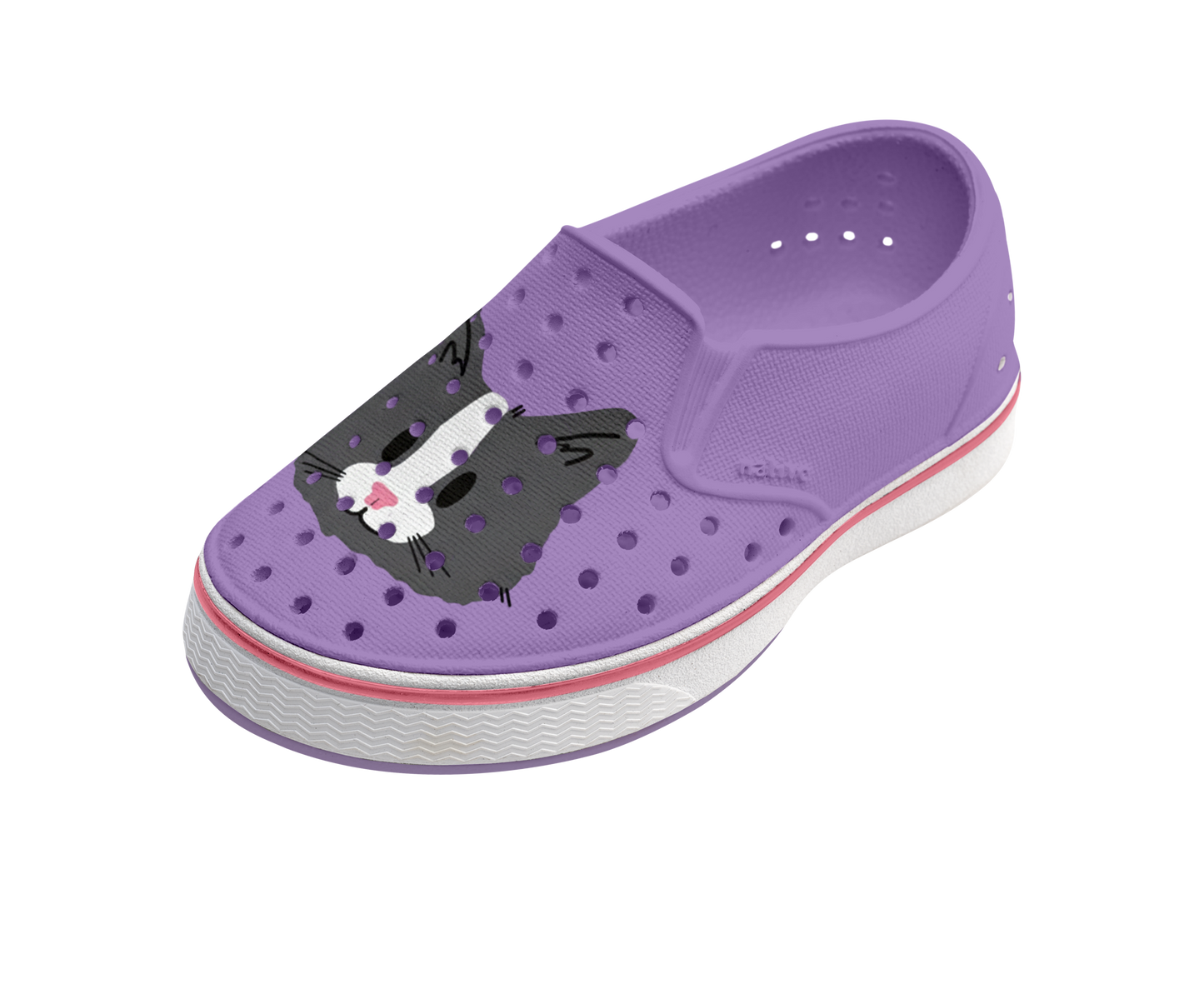 Native Shoes Miles Kids' Block Print Slip-On - Wide Fit