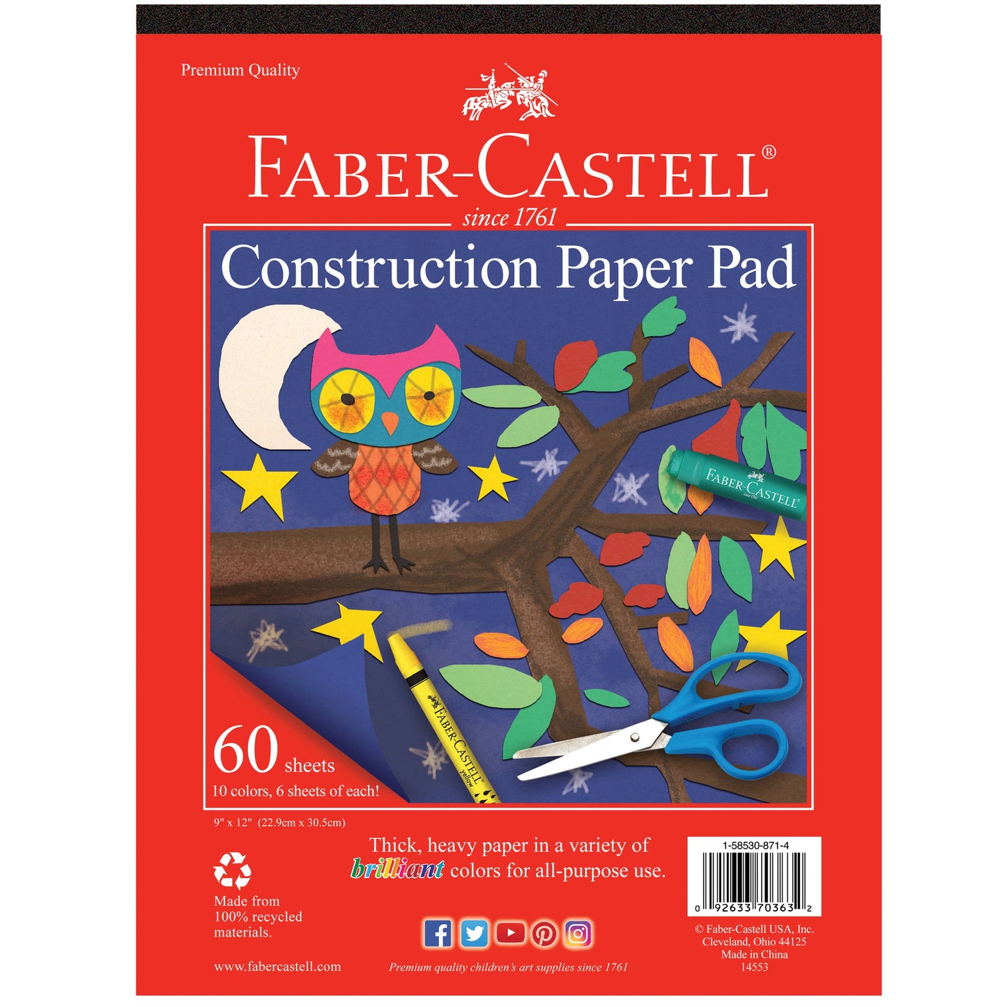 Faber castell construction paper pad