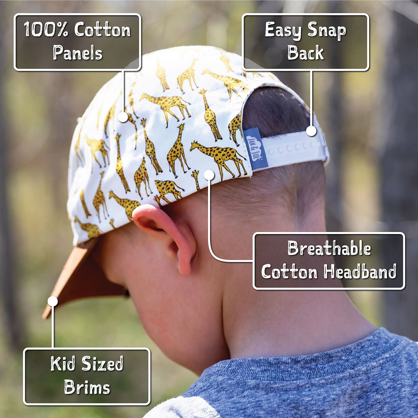 Jan & Jul - Kids Lite Cotton Baseball Caps