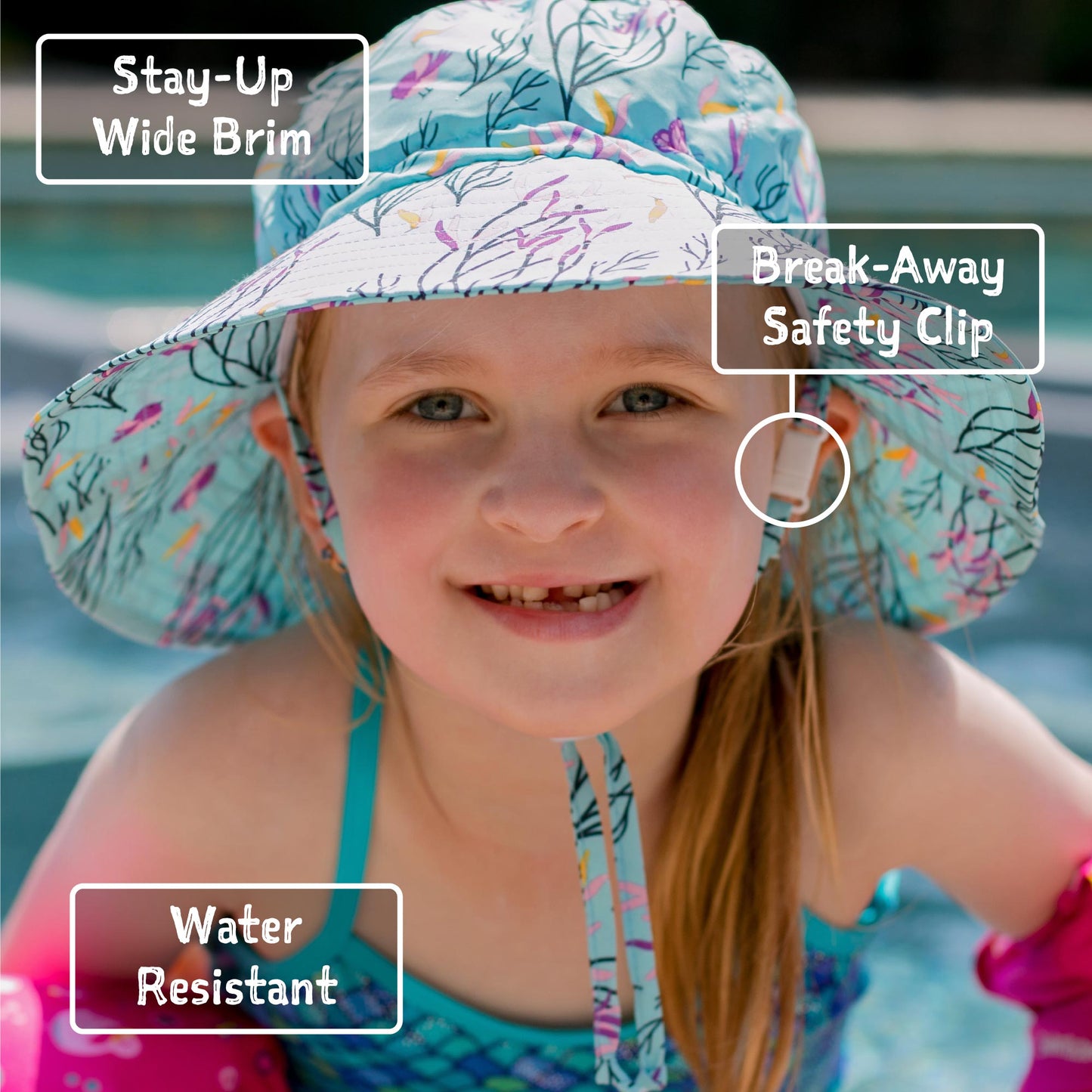 Jan & Jul  - Aqua Dry Water Repellent Bucket Hat