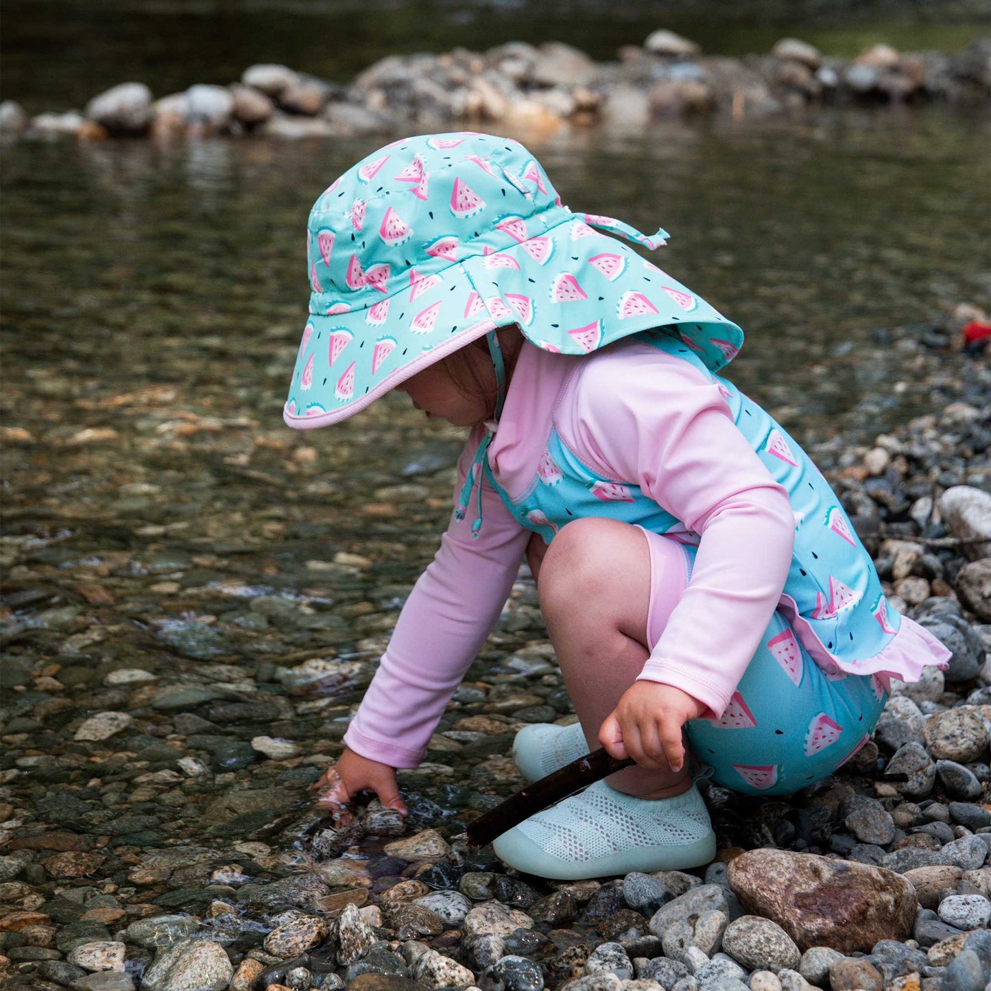 Jan & Jul - Aqua - Dry Kids Water Repellent Xplorer Hats