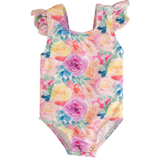 Current Tyed - Ruffle Shoulder One Piece