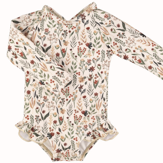 Current Tyed - Ruffle Rashguard Suit