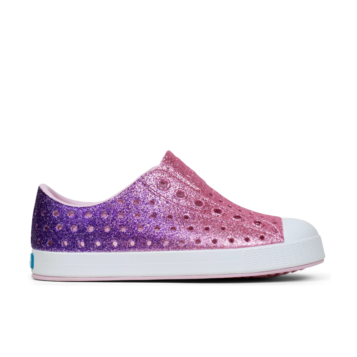 Native Shoes Jefferson Kids' Bio Bling Slip-On - Future Purple Bling