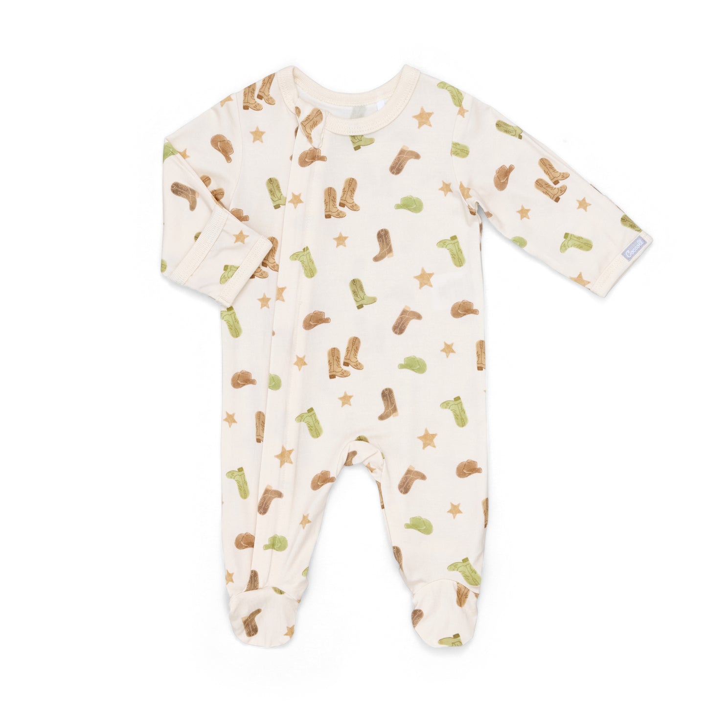 Coccoli - Long Sleeve Modal Zipper Footie - 1M