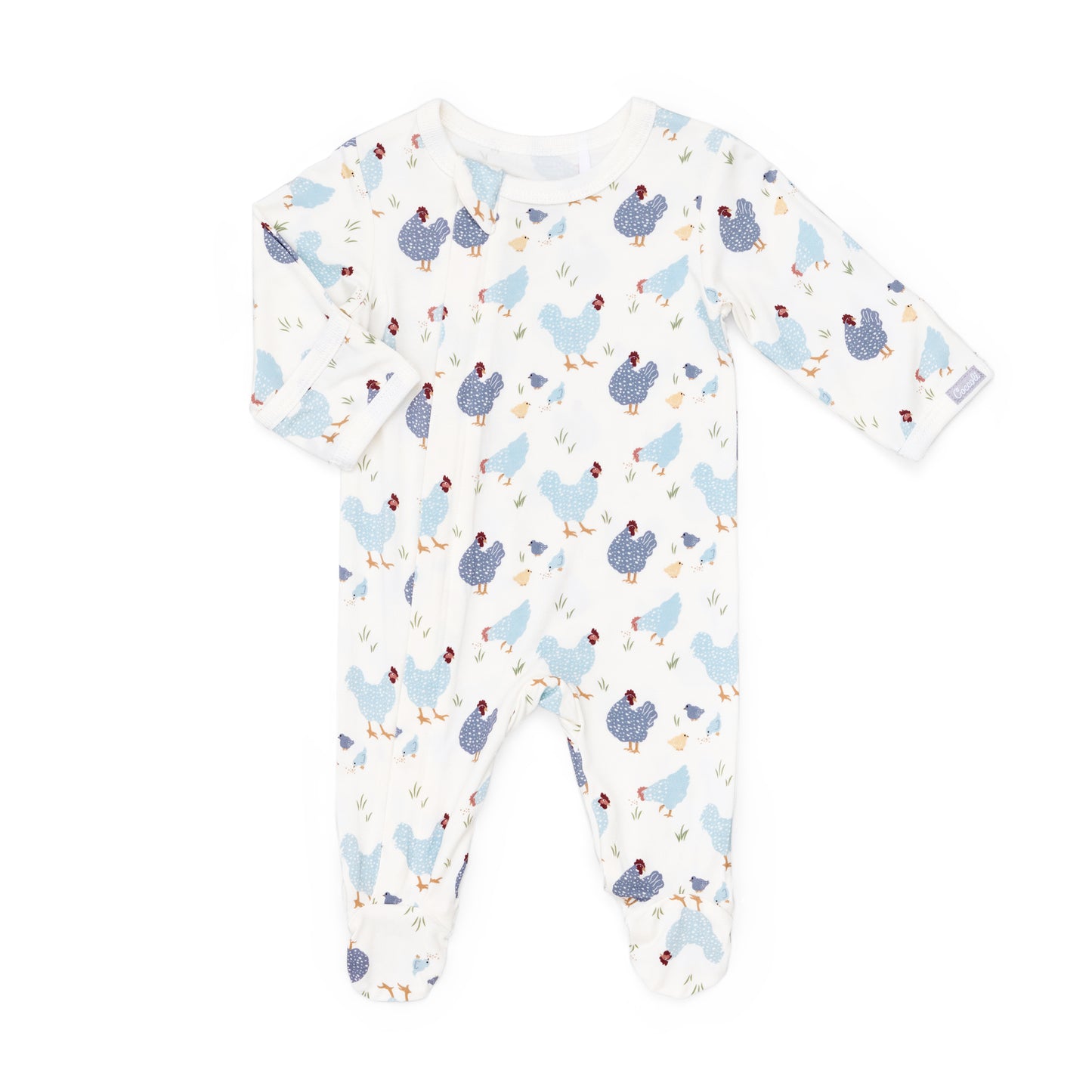 Coccoli - Long Sleeve Modal Zipper Footie - 1M