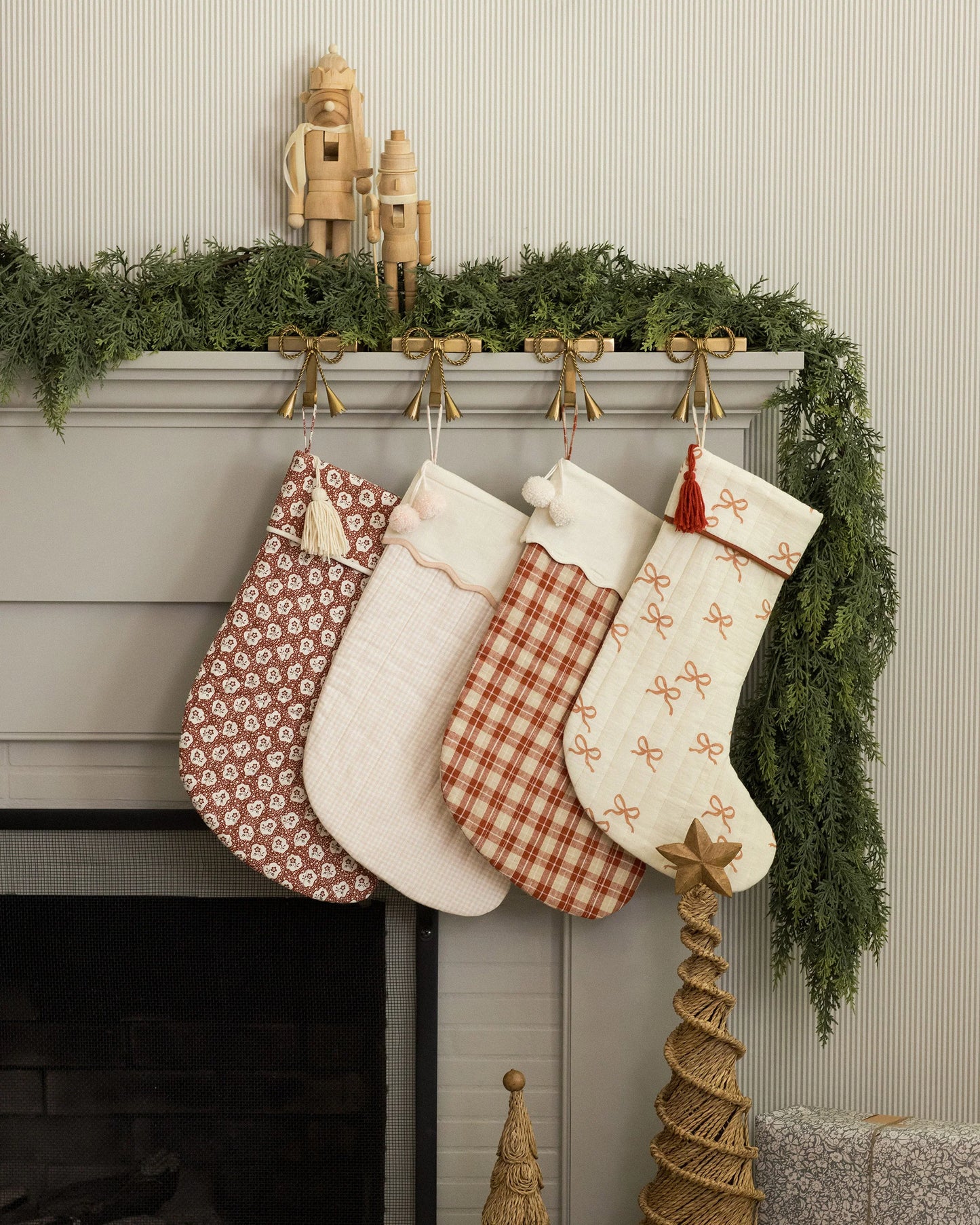 Rylee Cru - One Size Christmas Stocking - Ruby Bows