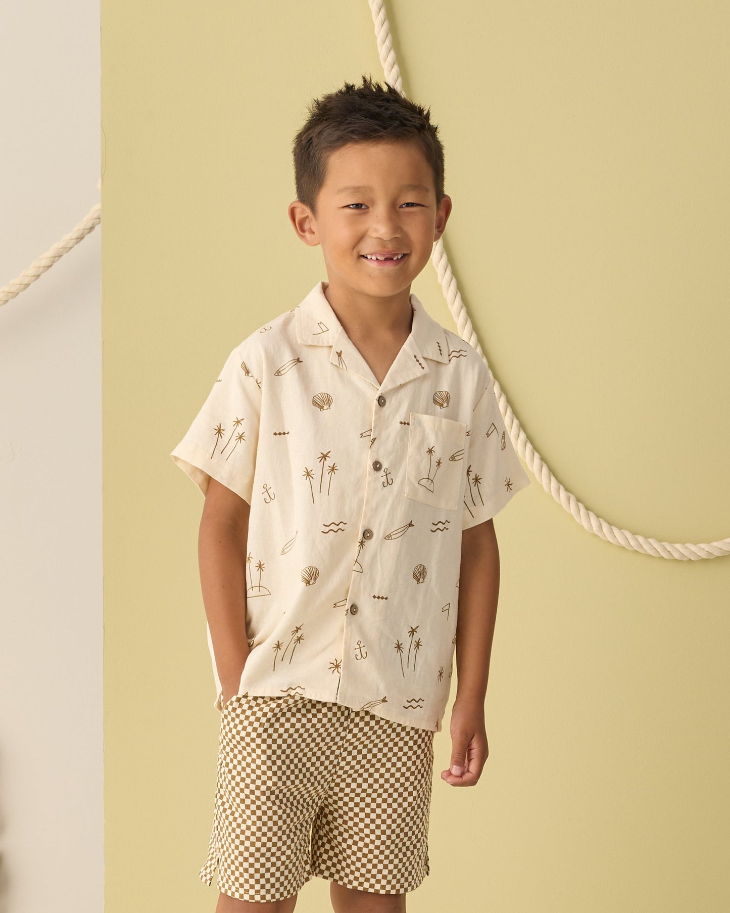 Rylee+ Cru - Lapel Collar Shirt Coastal