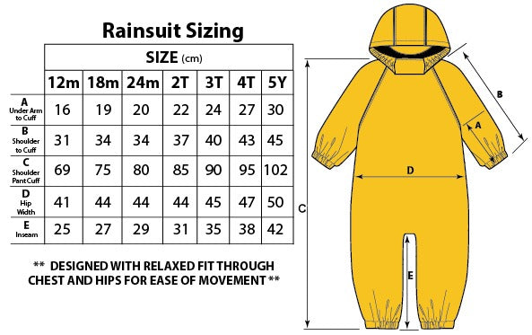 Calikids - Lined Waterproof Rainsuit