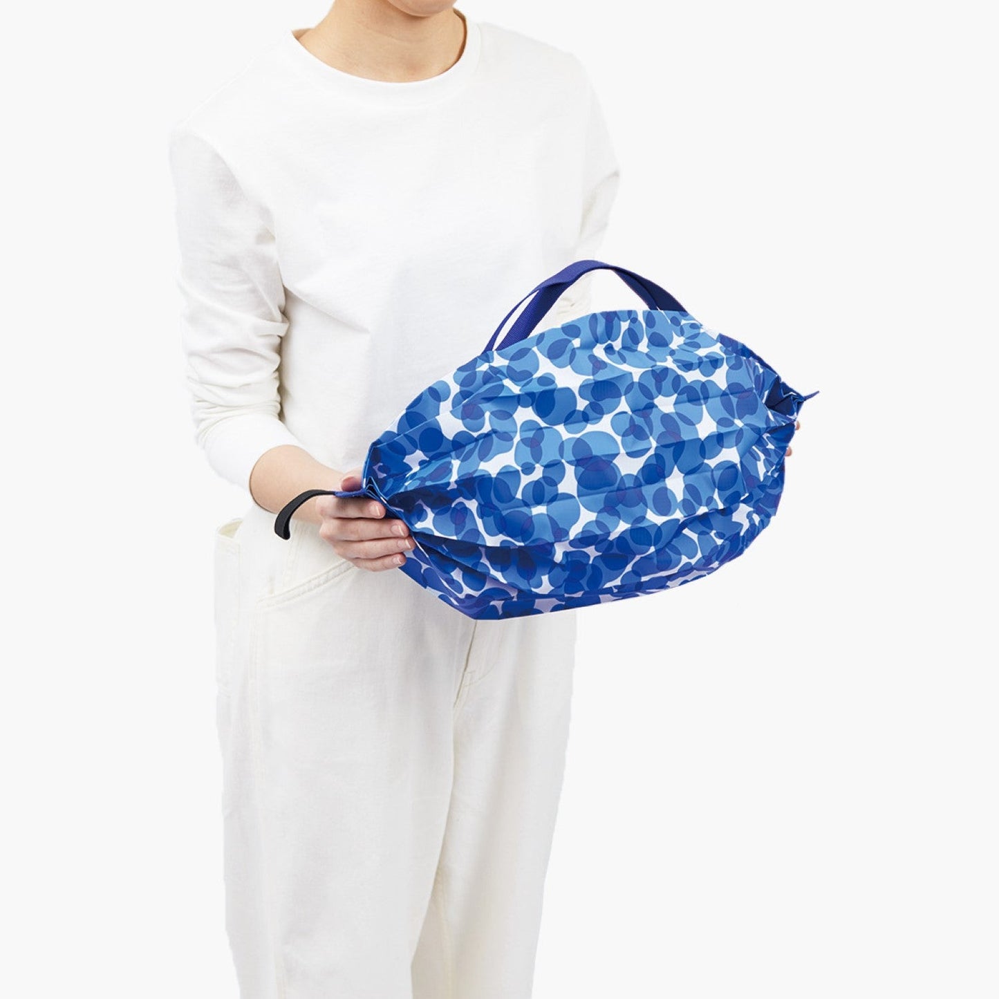 Shupatto Compact One-Pull Foldable Bag - Print - S