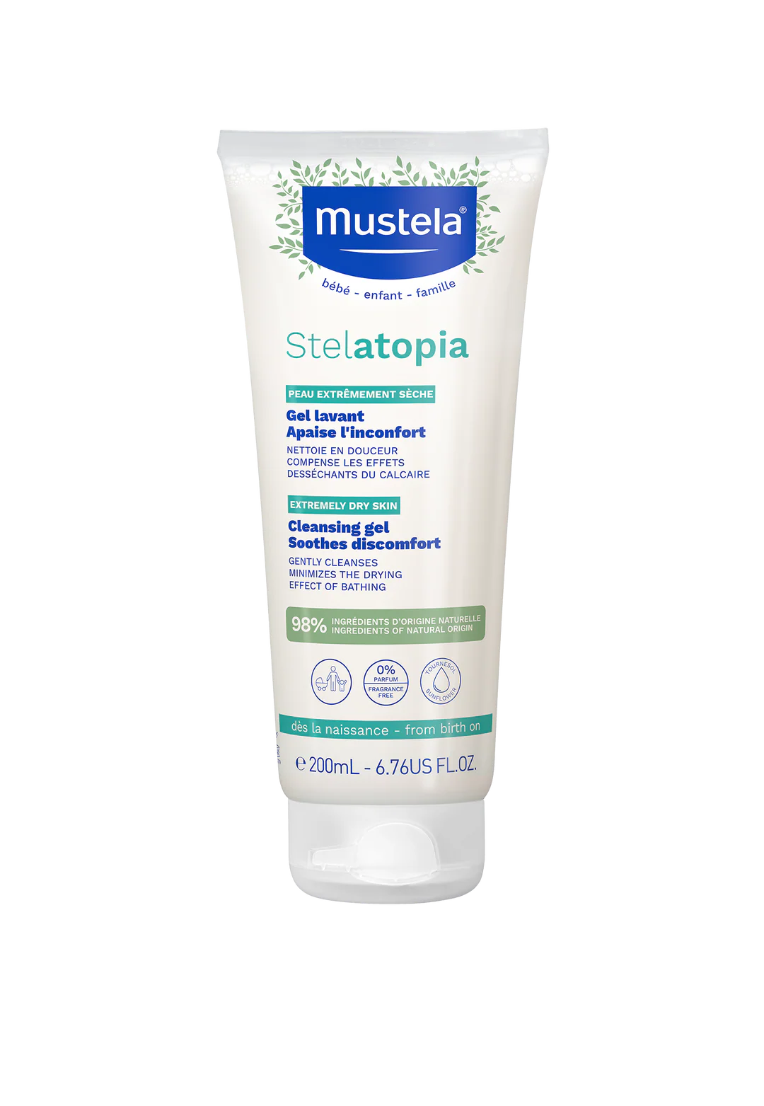 Mustela - Stelatopia Organic Sunflower Washing Gel