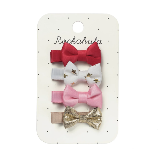 Rockahula - Festive Mini Bow Clips