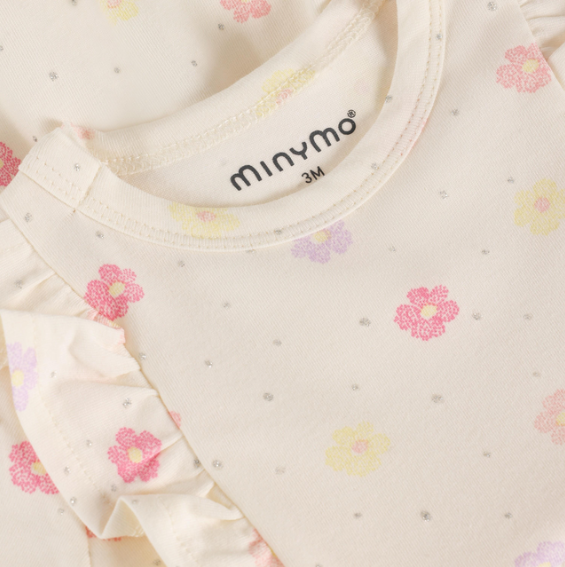 Minymo - Infant All Over Print Floral Romper