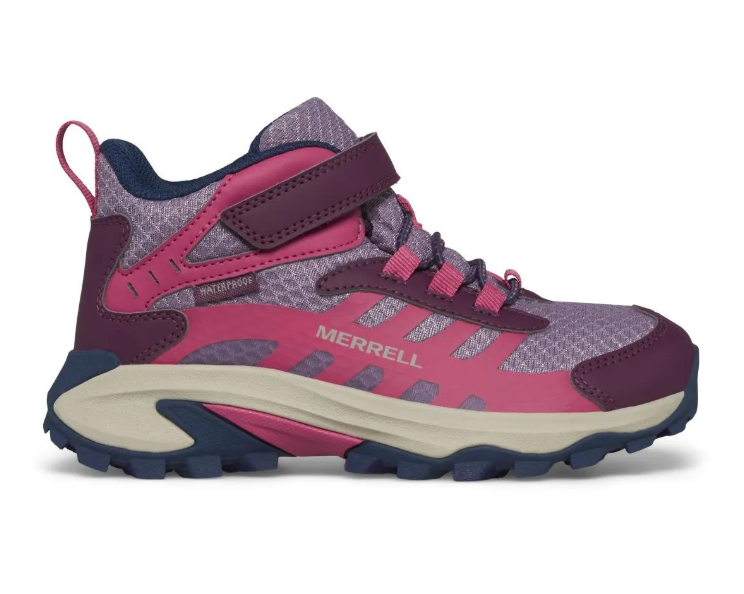 Merrell Moab Speed Mid 2 Waterproof Big Kid's Sneaker Navy