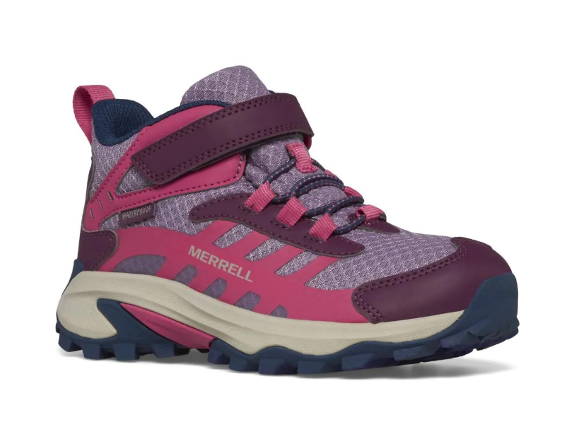 Merrell Moab Speed Mid 2 Waterproof Big Kid's Sneaker Navy