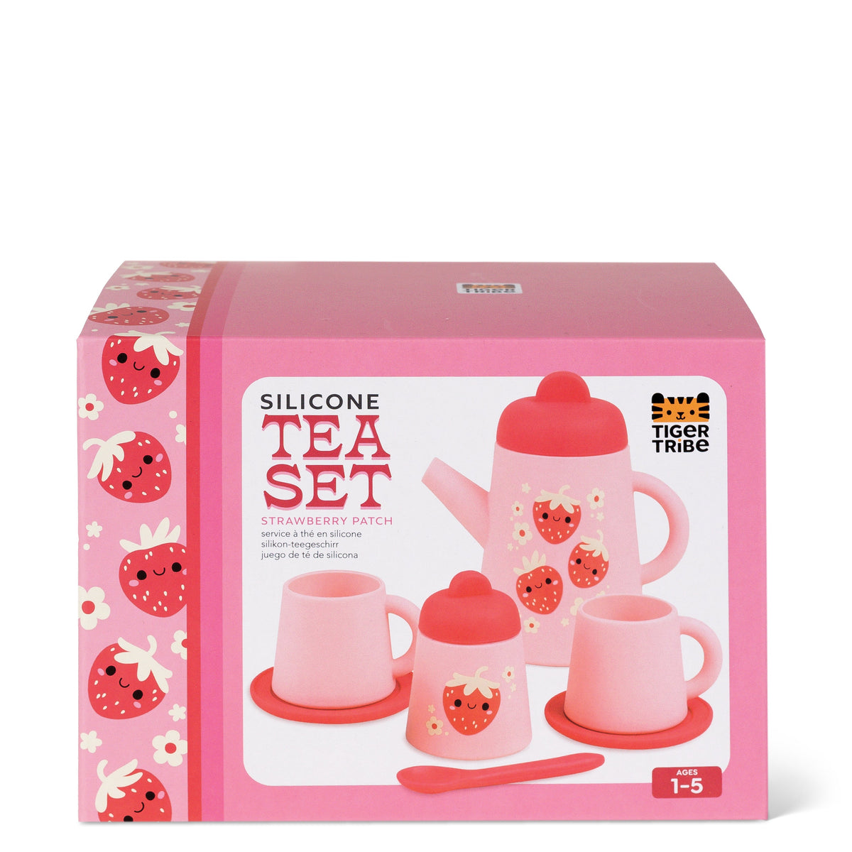 Tiger Tribe Silicone Tea Set Strawberry Patch
