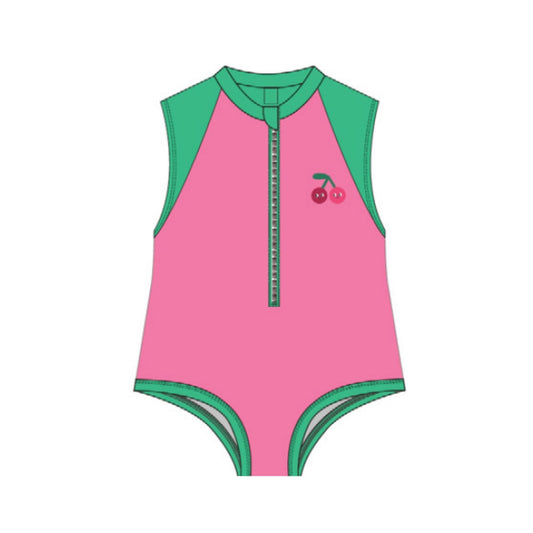 ZOOCCHINI - Short Sleeve Solid Swimsuit