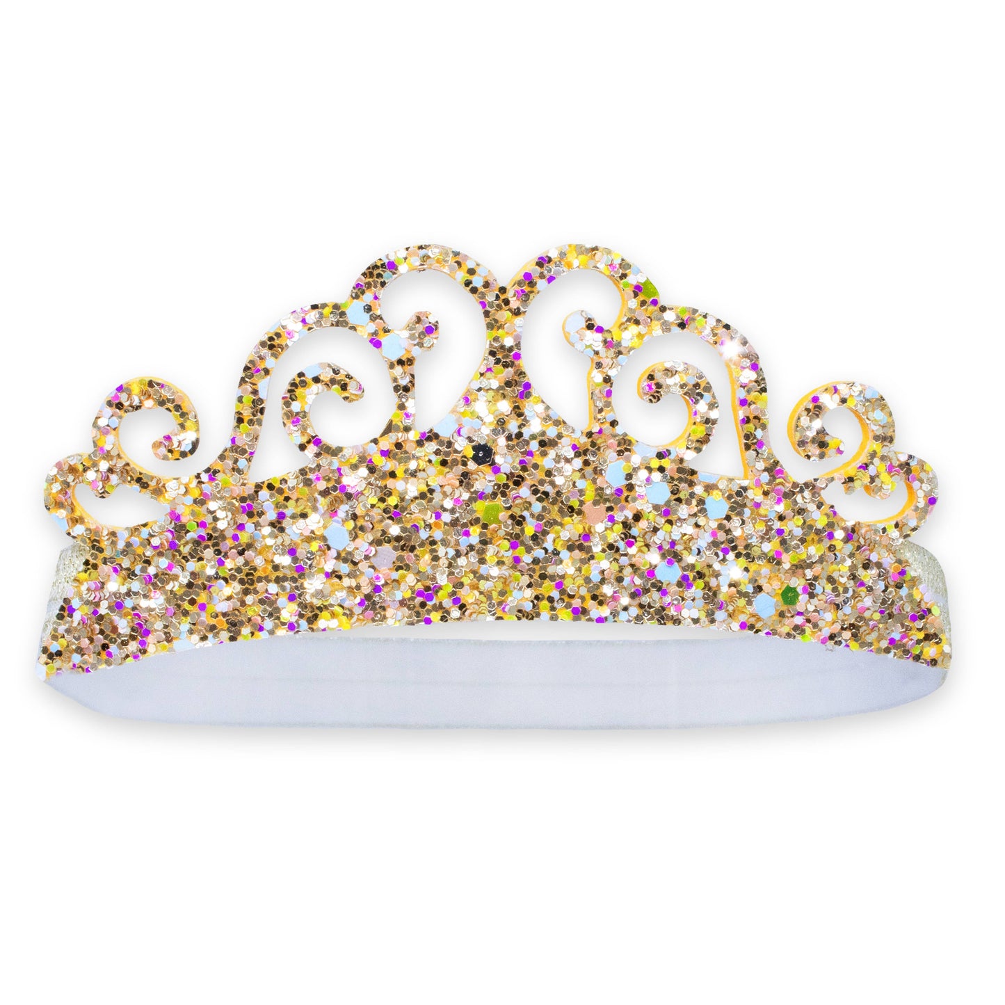 Frog Sac - Stretch Glitter Princess Tiara Headbands