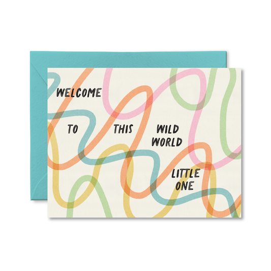 Pretty by Her - Welcome To This Wild World Baby Card