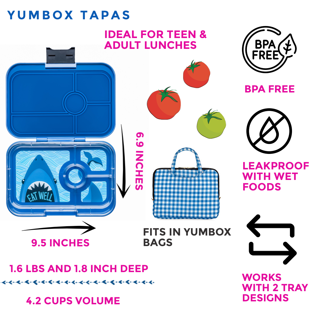 Yumbox -  Tapas 4 Compartment Bento Lunch Box