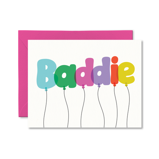 Pretty by Her - Baddie Balloons Card