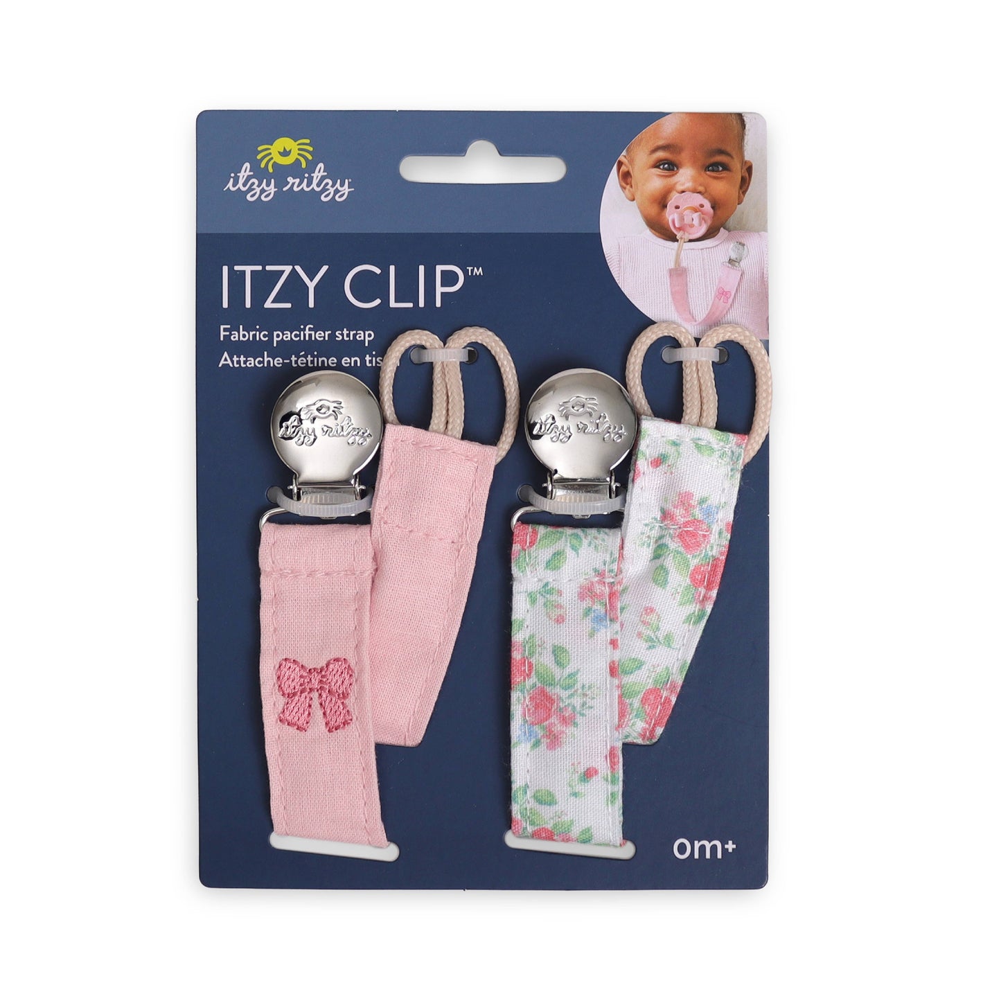Itzy Ritzy - Itzy Clip - Fabric Pacifier Strap