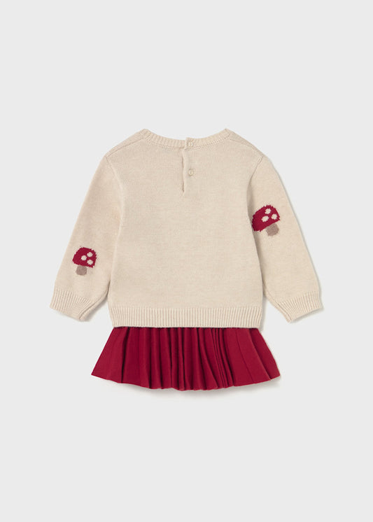 Mayoral Girl's Pleated Skirt & Sweater Set