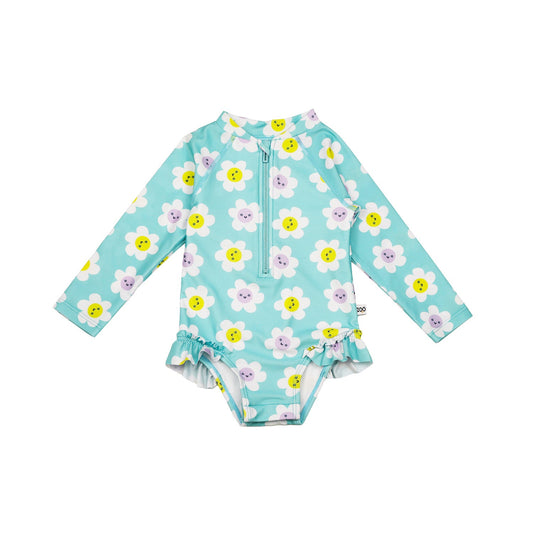 ZOOCCHINI - Rashguard Ruffled 1pc Swimsuit