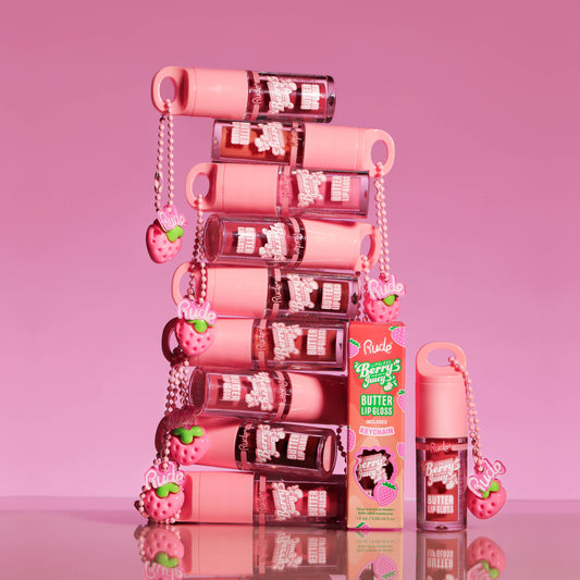 Rude Cosmetics - Berry Juicy Butter Lip Gloss Keychain