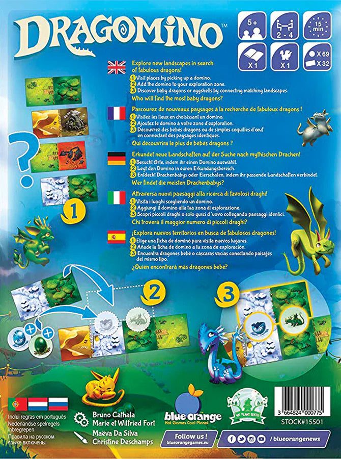 Blue Orange Games - Dragomino Tile Game
