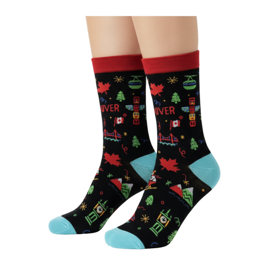 Northern Icons - Kids Vancouver Crew Socks Canada City Icons