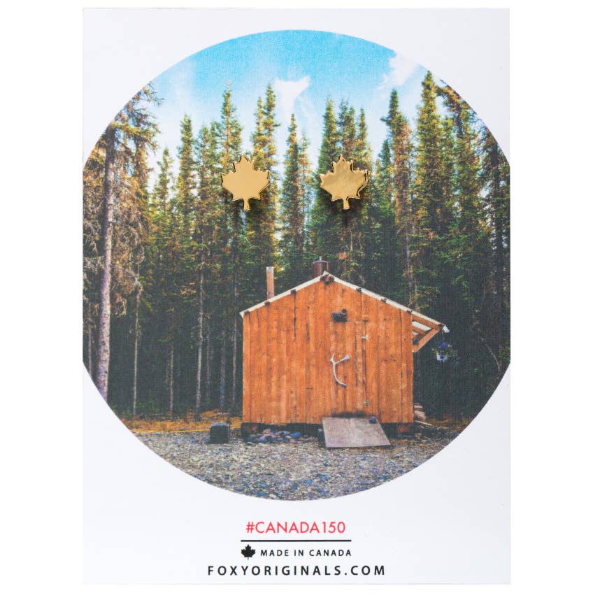 Foxy Originals - Maple Leaf Stud Earrings | Made in Canada